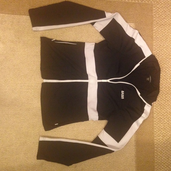 Black and white Bebe sport zip up