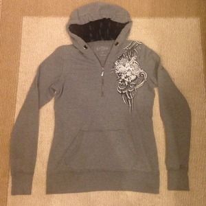 Light grey Maurice's sparkly hoodie