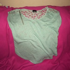 Teal shirt