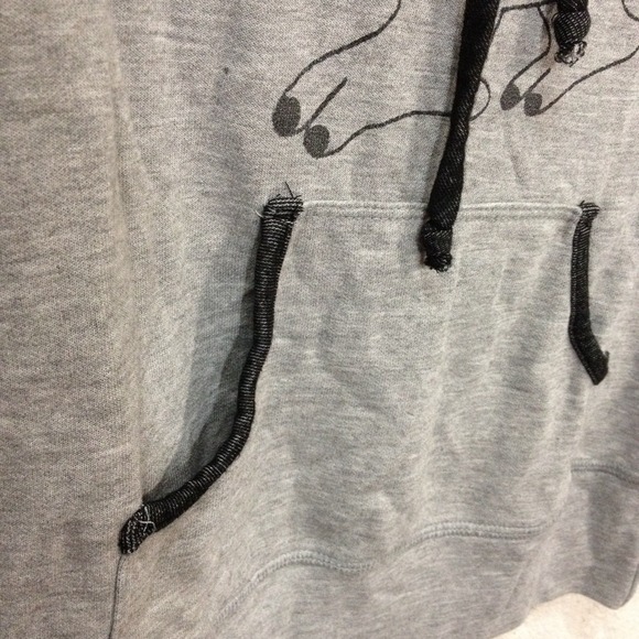 Gray owl top - Picture 4 of 4