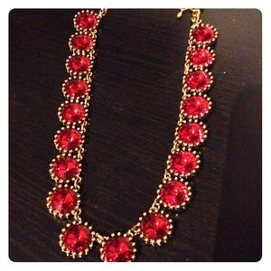 Red crystal necklace