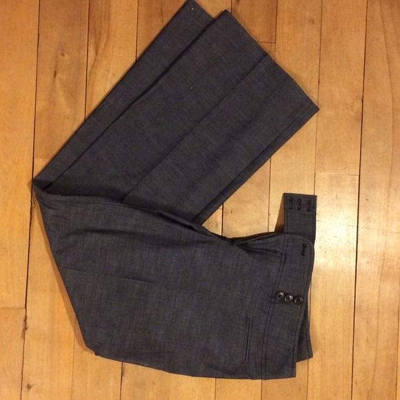 Ann Taylor gray slacks.