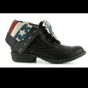 American Flag Versatile Combat Boots