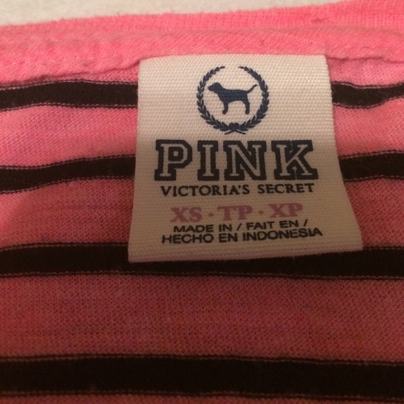 SALE Striped Victoria Secret Pink Shirt - Picture 2 of 4