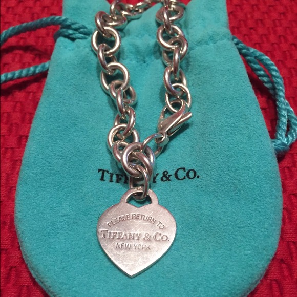 Tiffany heart charm bracelet