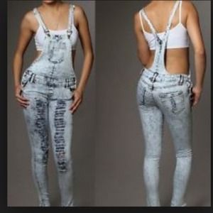 Acid washed jumpsuit!
