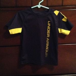 Heat gear navy blue and yellow shirt size 2t