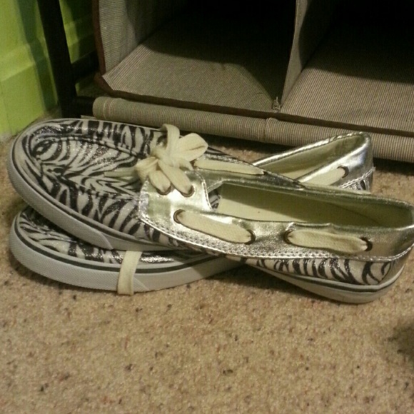 Zebra boat shoes