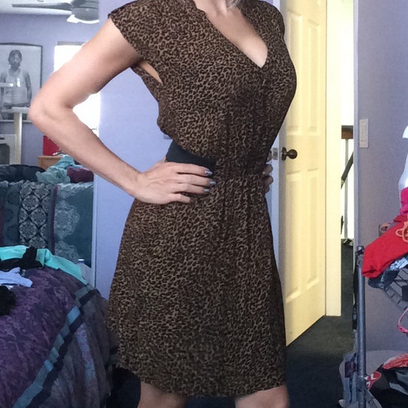 Cheetah print dress