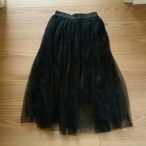 Black Tulle Skirt