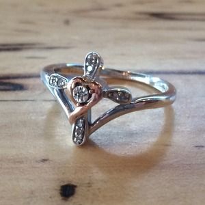 Diamond Cross Ring from Kay Jewelers