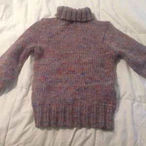 Cable knit turtle neck