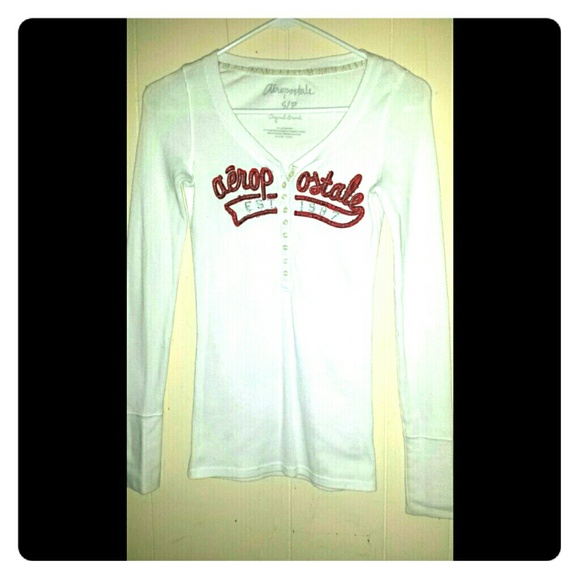 Aeropostale white long sleeve