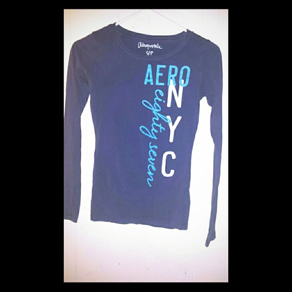 Navy blue Aeropostale Long sleeved shirt