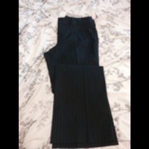 Blue pinstripe dress pants