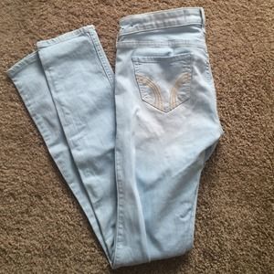 Hollister light wash jeggings