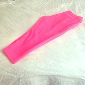 Jcrew Collection Hot Pink Ankle Length Pants