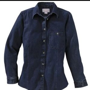 BNWOT FILSON WMS DENIM SHIRT SZ SMALL