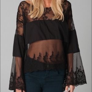 Free People Angel Wings Top