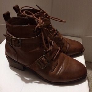 Everyday Brown Buckle Booties
