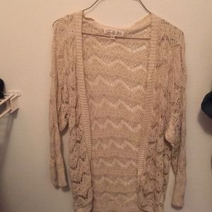 All beige cardigan