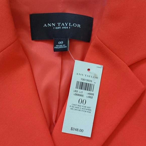 Ann Taylor Orange Jacket - Picture 2 of 4