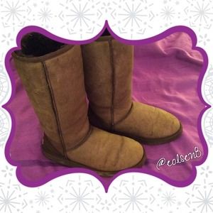 Pre-Loved Authentic Tall Chocolate UGG Boots