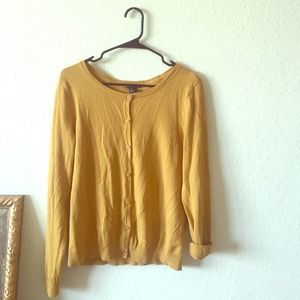 H&M mustard cardigan