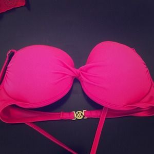 Hot pink push up swim suit top by VS