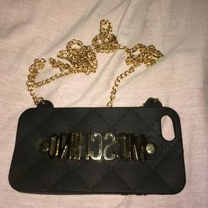 Black Moschino Handbag Case for IPhone 5/5S