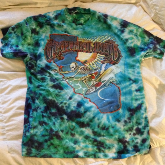 Grateful dead tie dye band tee