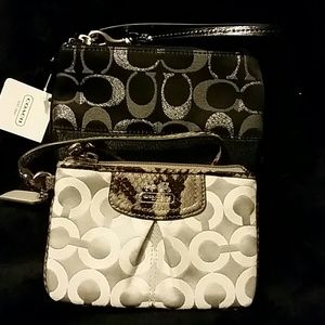 2 coach wristlets nwt