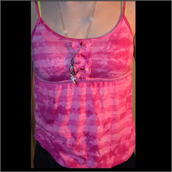 Pink Ruffled Top