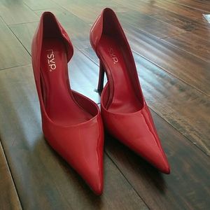 RSVP Red Pointy Pumps