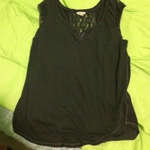 Lacey see through back top