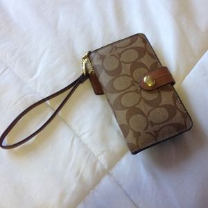 Coach wristlet- also fits a iphone 5
