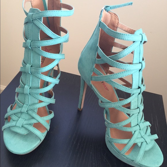 Brand new turquoise/teal heels