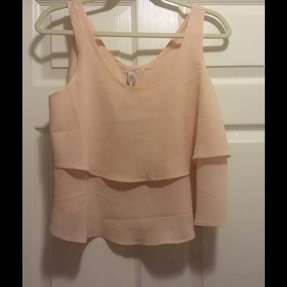 Pale pink layered tank