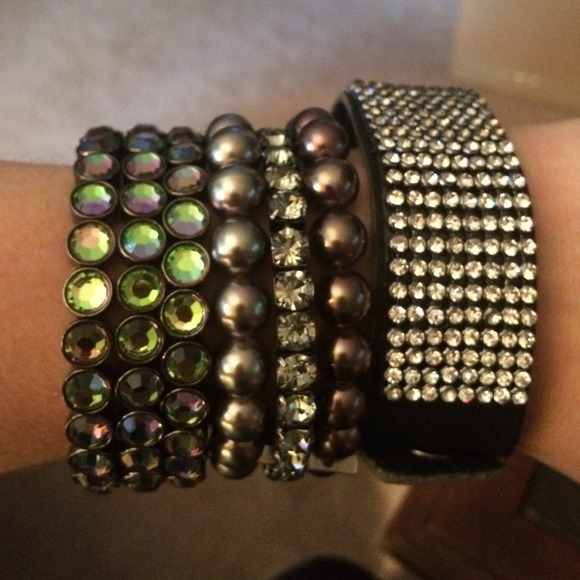 Glitter multi bracelet collection FLASH sale