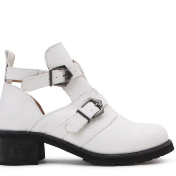 NWT White Booties