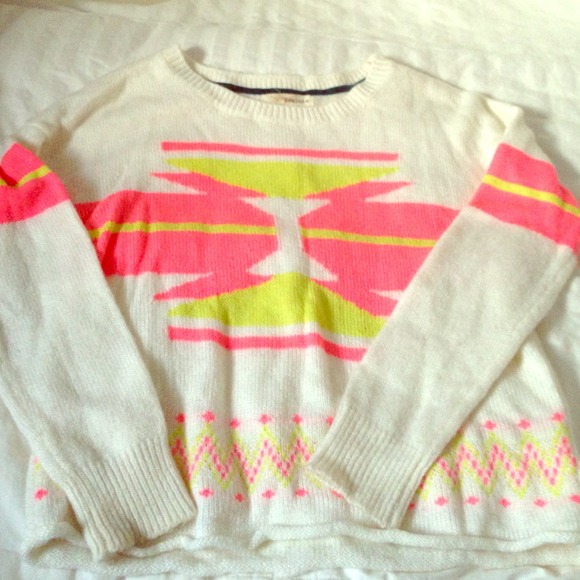 Neon Aztec sweater
