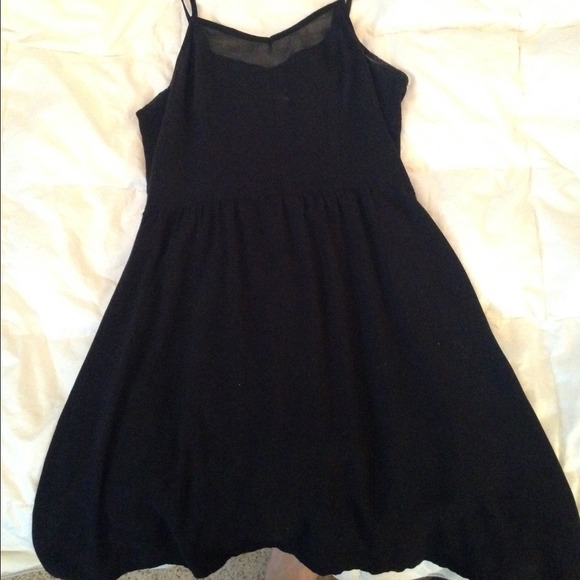 Black spaghetti strap dress