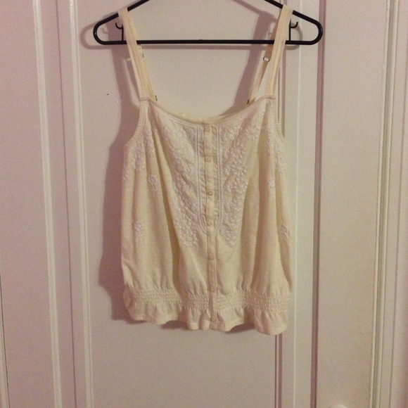 Cream Colored Cotton Blouse