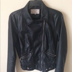 Zara Black Faux Leather Jacket