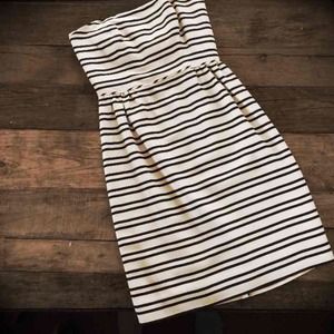 J. Crew strapless dress.