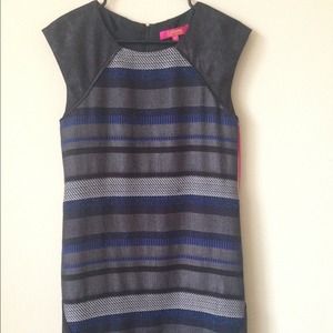 Textured, patterned Catherine Malandrino dress.