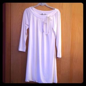 DIANE von FURSTENBERG ivory flowy dress size 6 NWT