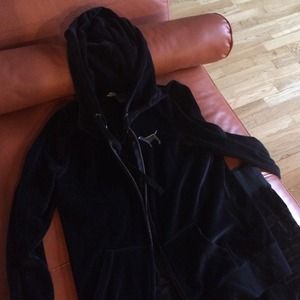 Black velvet VS jacket and pants.