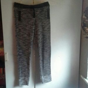 Grey and black joggers