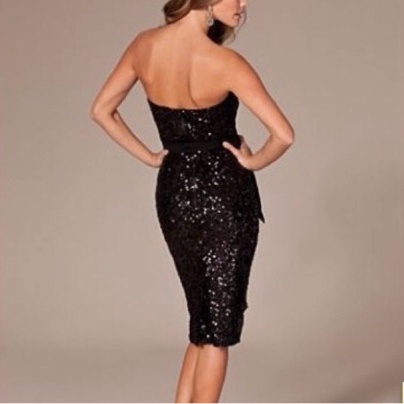 4X HP Sequin Tie Waist Cocktail Dress LOWEST - Picture 2 of 4